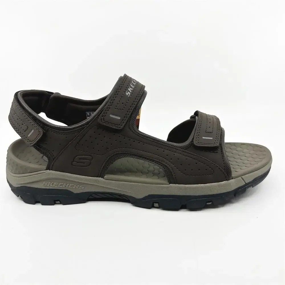 Skechers Tresmen Garo Chocolate Brown Mens Sandal Relaxed Fit Slip-On